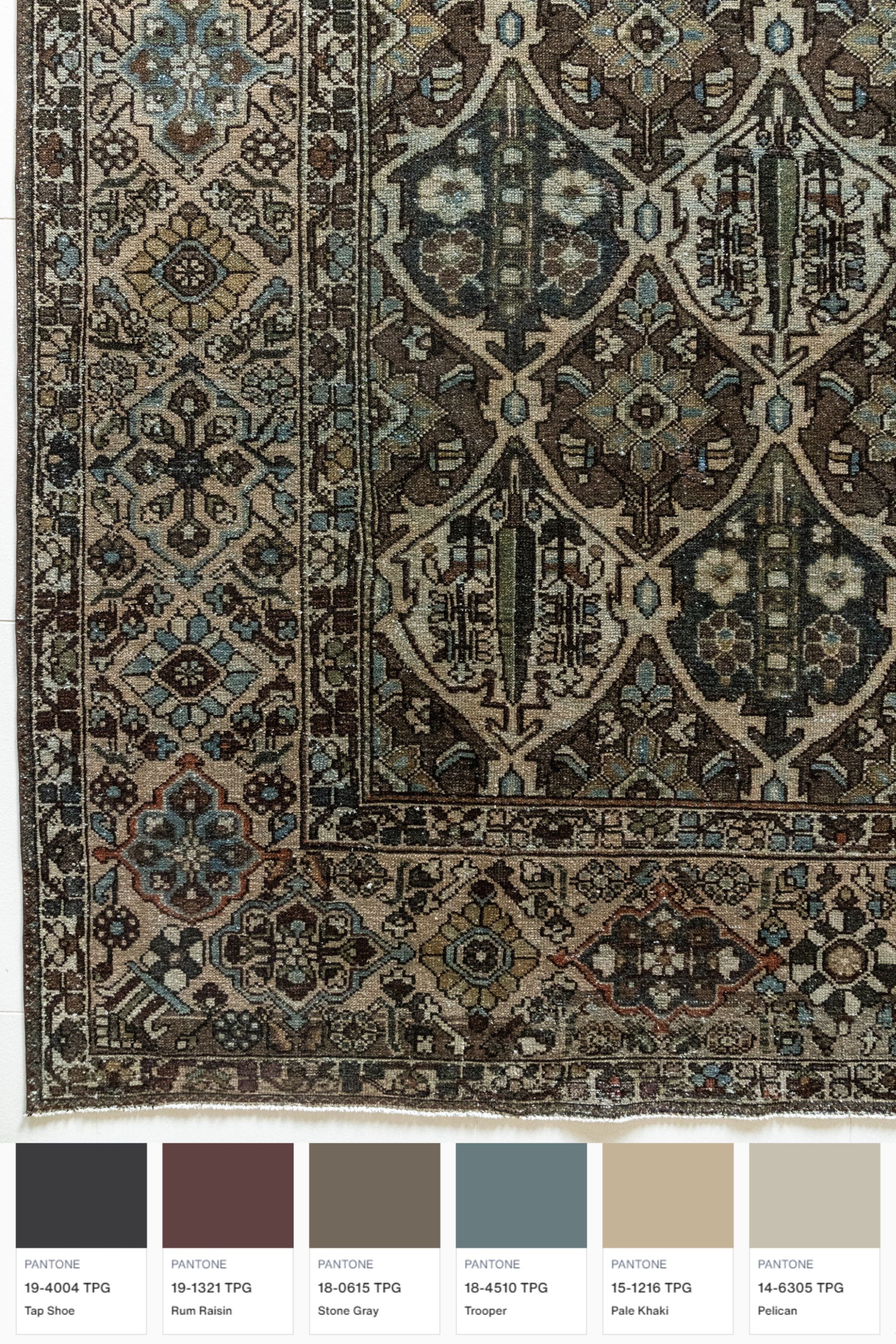 District Loom Vintage Bakhtiari Area Rug Lodge