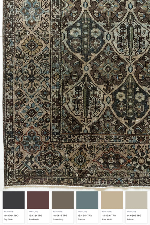 District Loom Vintage Bakhtiari Area Rug Lodge