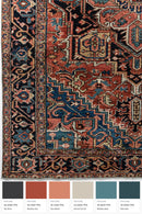 District Loom Antique Heriz Area Rug Ovando