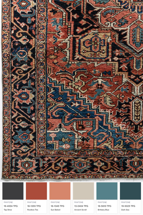 District Loom Antique Heriz Area Rug Ovando