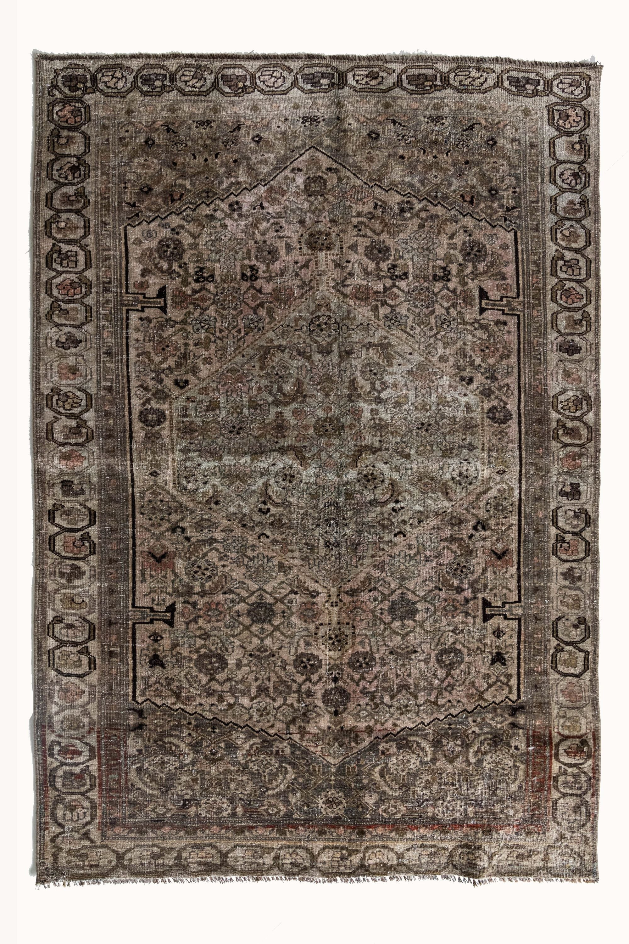 District Loom Antique Hamadan Scatter Rug Underwood