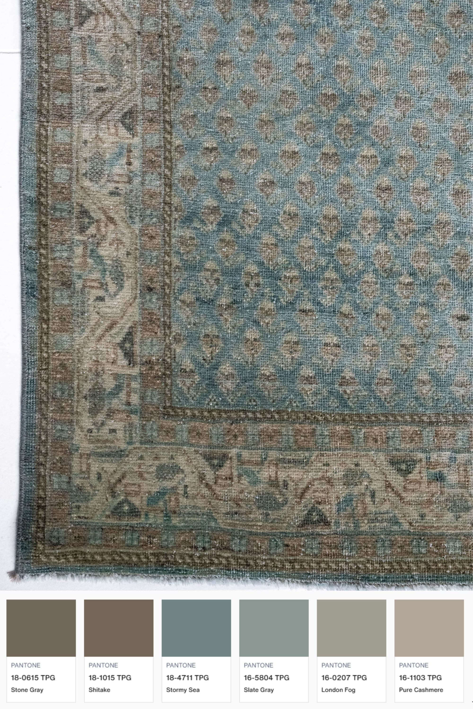 District Loom Vintage Tabriz Runner Rug Porter