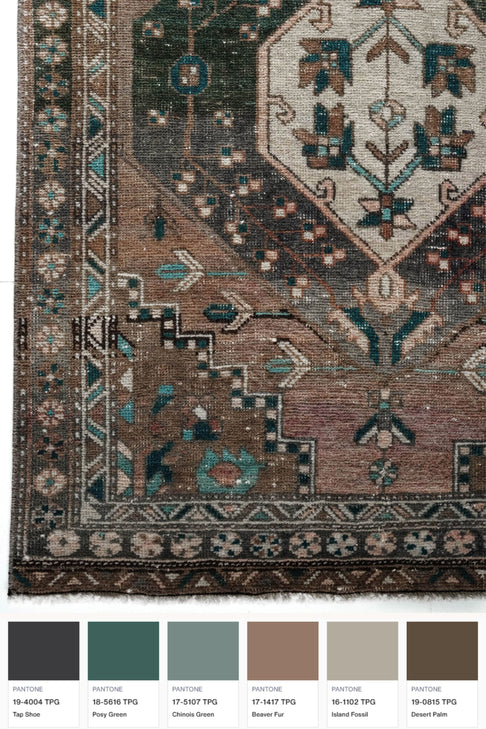 District Loom Antique Tabriz Runner Rug Brita