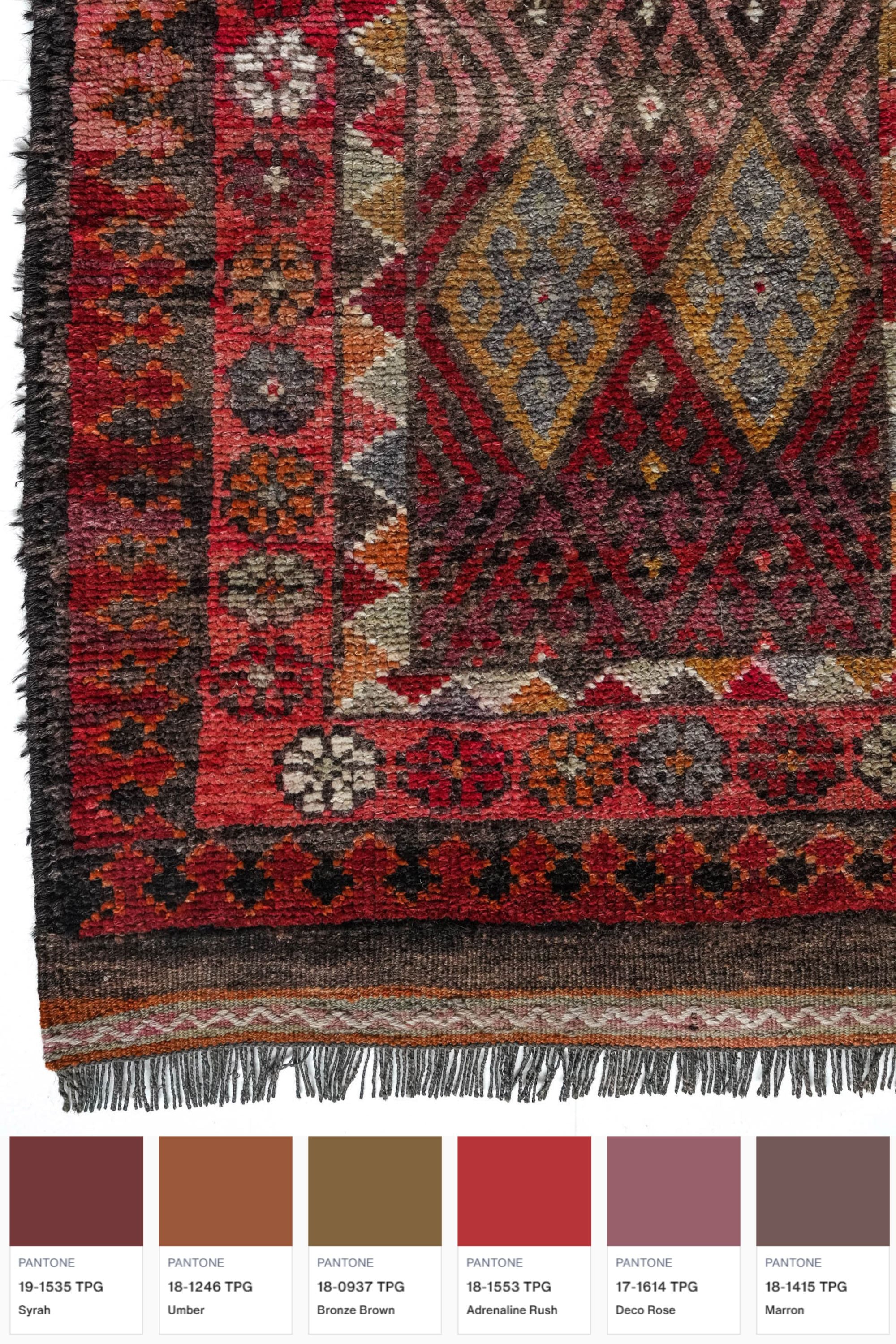 District Loom Antique Runner Rug Rowen