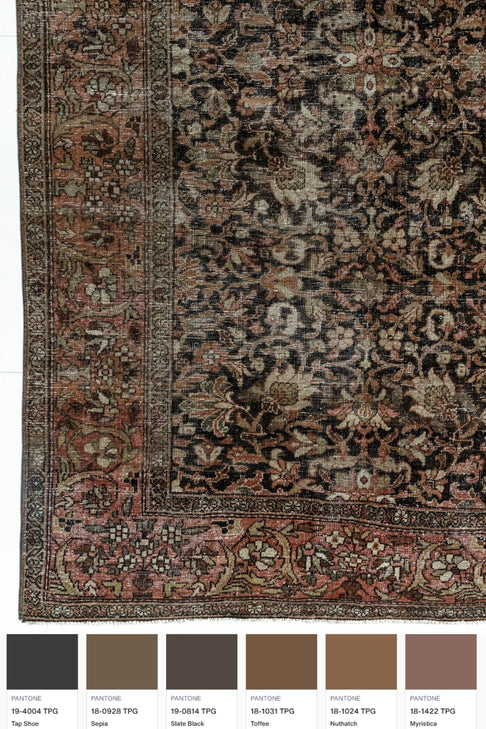 District Loom Antique Hamadan Scatter Rug Valhalla