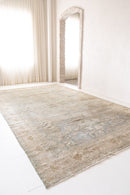 District Loom Antique Indian Agra area rug