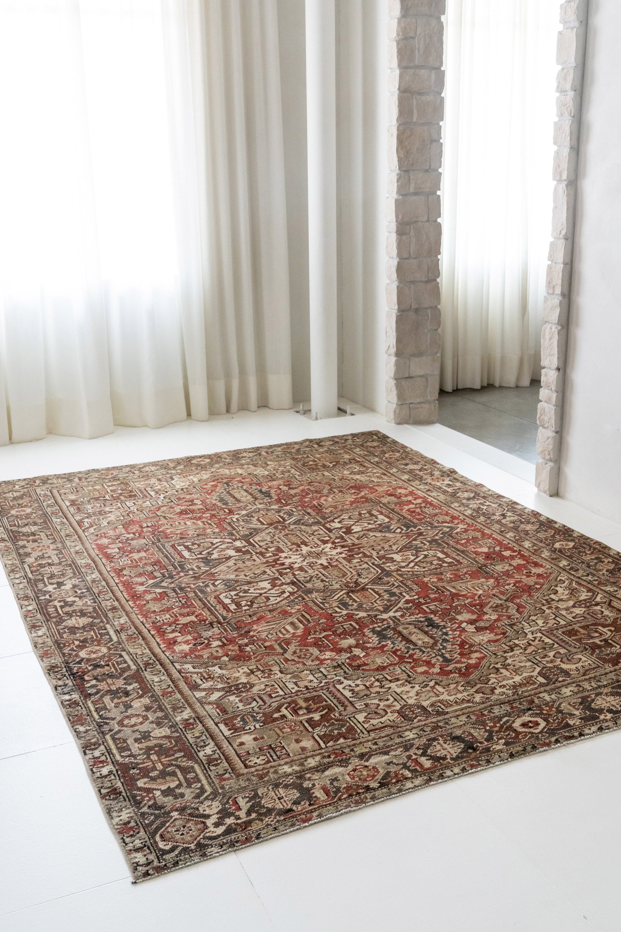 District Loom Vintage Heriz Area Rug Alban