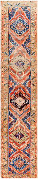 District Loom Antique Persian Heriz runner rug Mariner