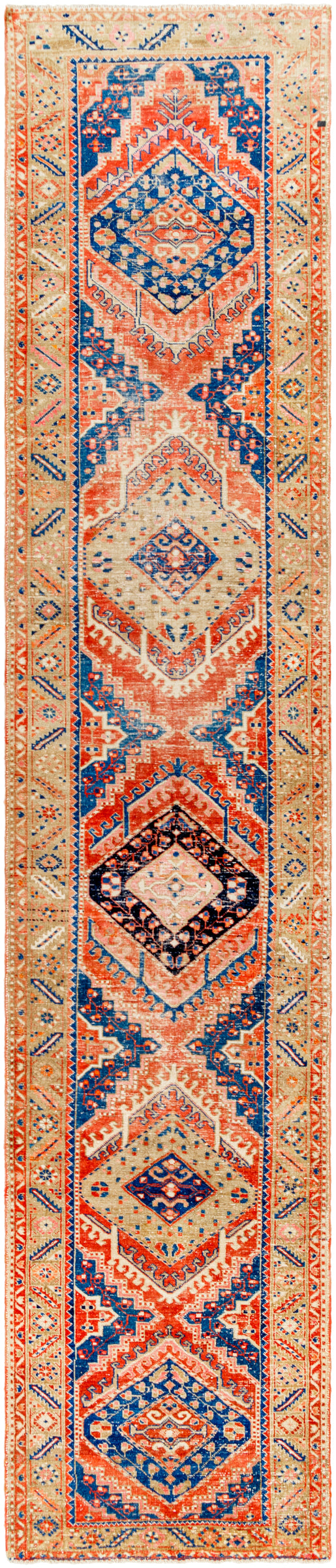 District Loom Antique Persian Heriz runner rug Mariner