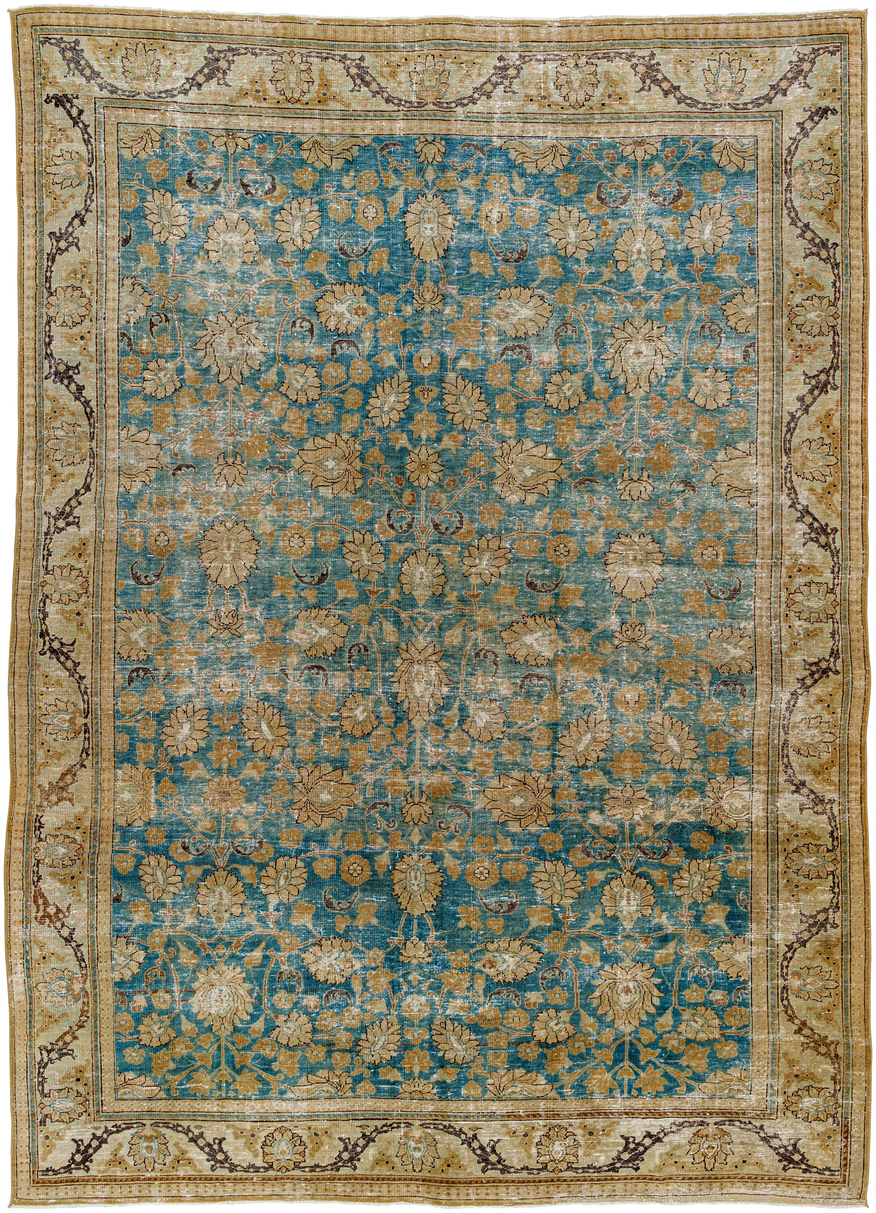 District Loom Antique Persian Tabriz area rug Shelby