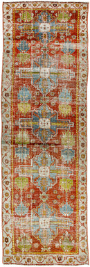 District Loom Antique Persian Heriz runner  rug Havre