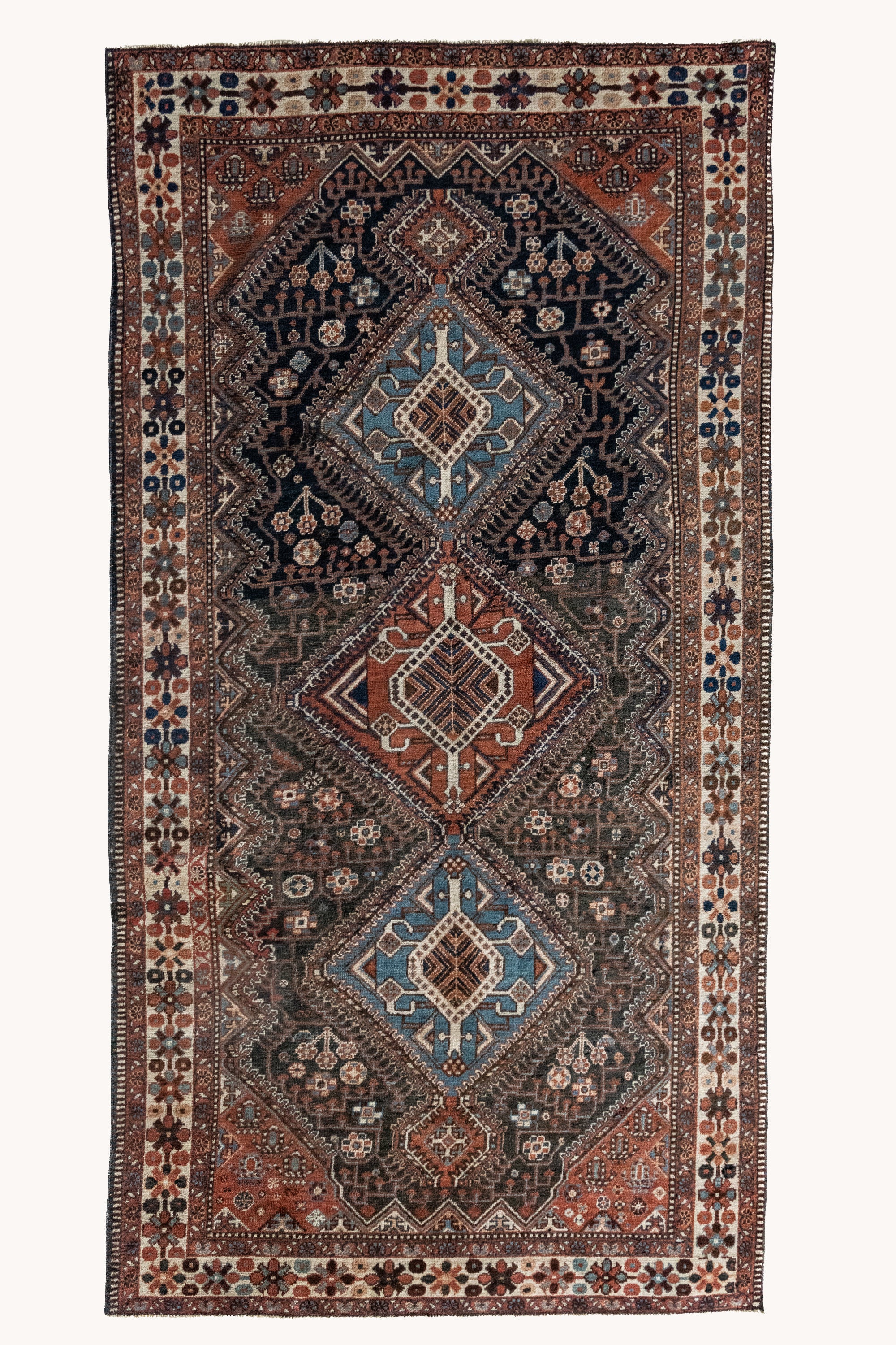 District Loom Vintage Bakhtiari Scatter Rug Bonner