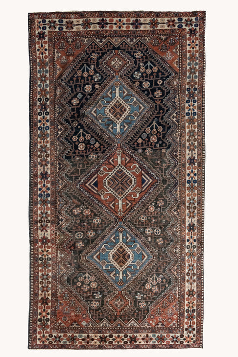 District Loom Vintage Bakhtiari Scatter Rug Bonner