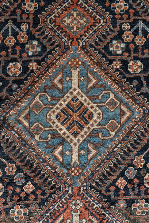 District Loom Vintage Bakhtiari Scatter Rug Bonner