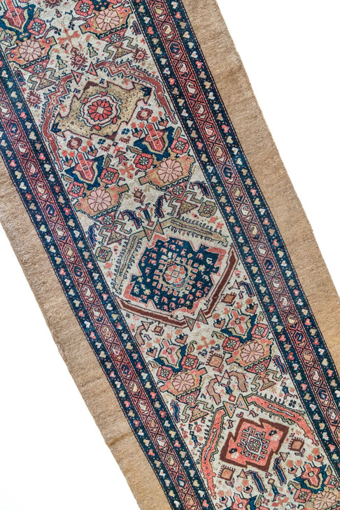 District loom Antique Persian Cam Hamadan Runner rug Boulder