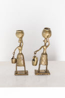 District Loom Vintage African Gold Statues