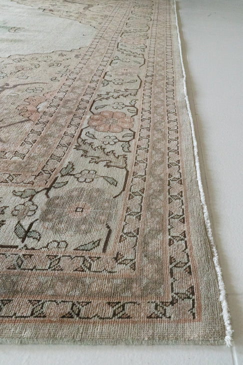 District Loom Antique Persian Tabriz Area rug Darby