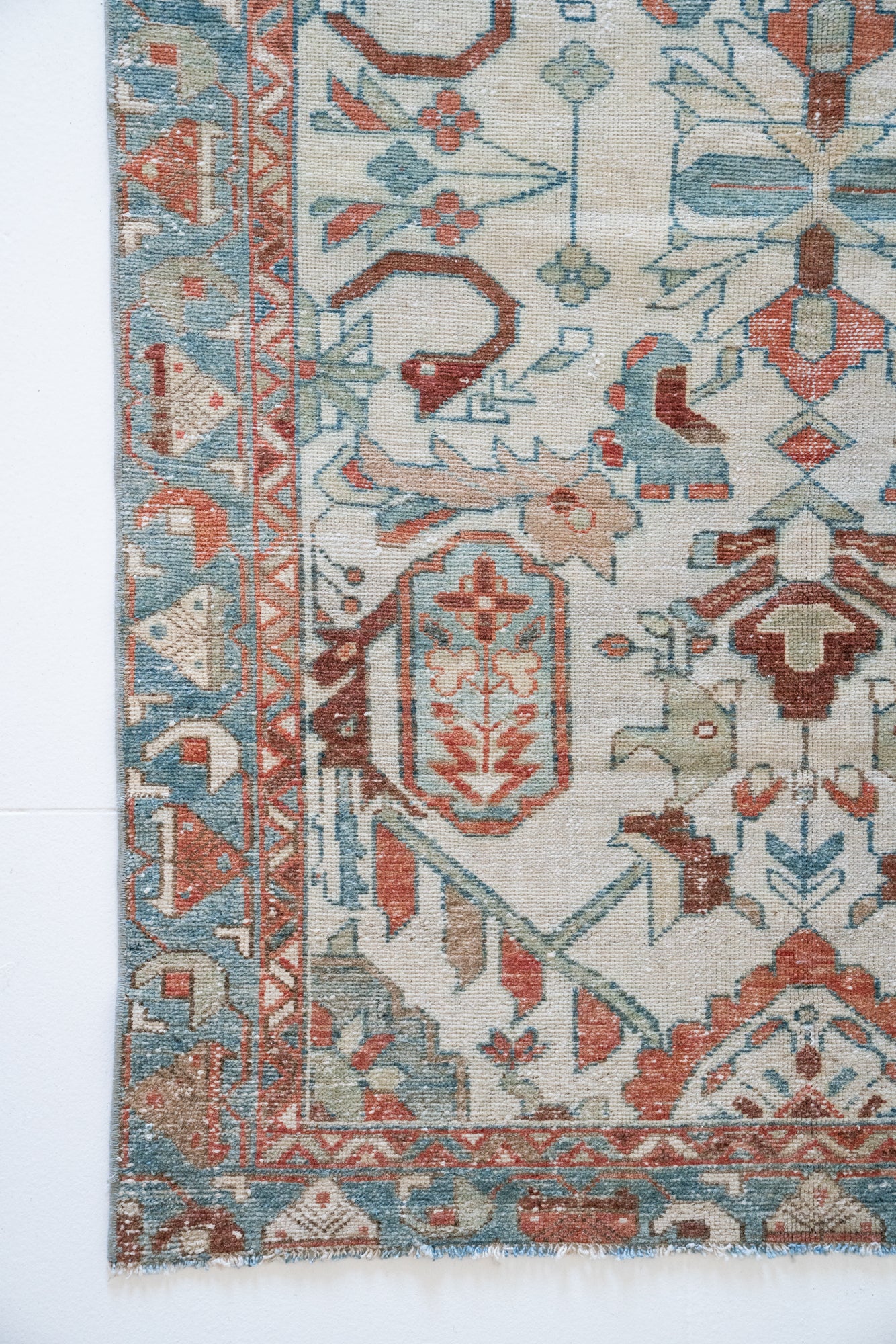 District Loom Antique Persian Malayer Scatter rug Fairfield