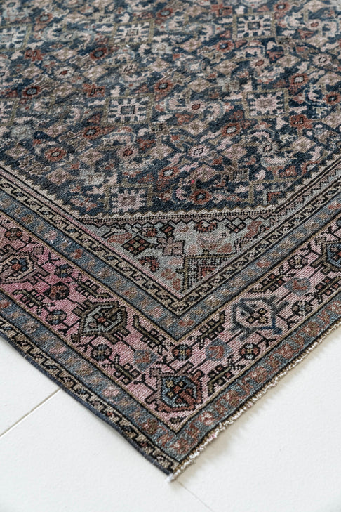 District Loom Vintage Malayer scatter rug Glacier