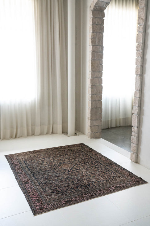 District Loom Vintage Malayer scatter rug Glacier