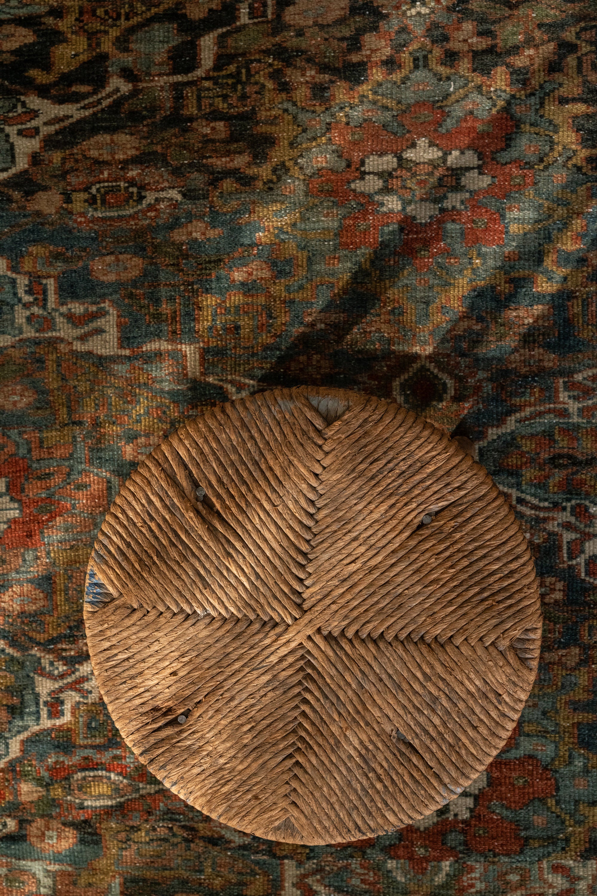 District Loom Antique Malayer Scatter Rug Grotto