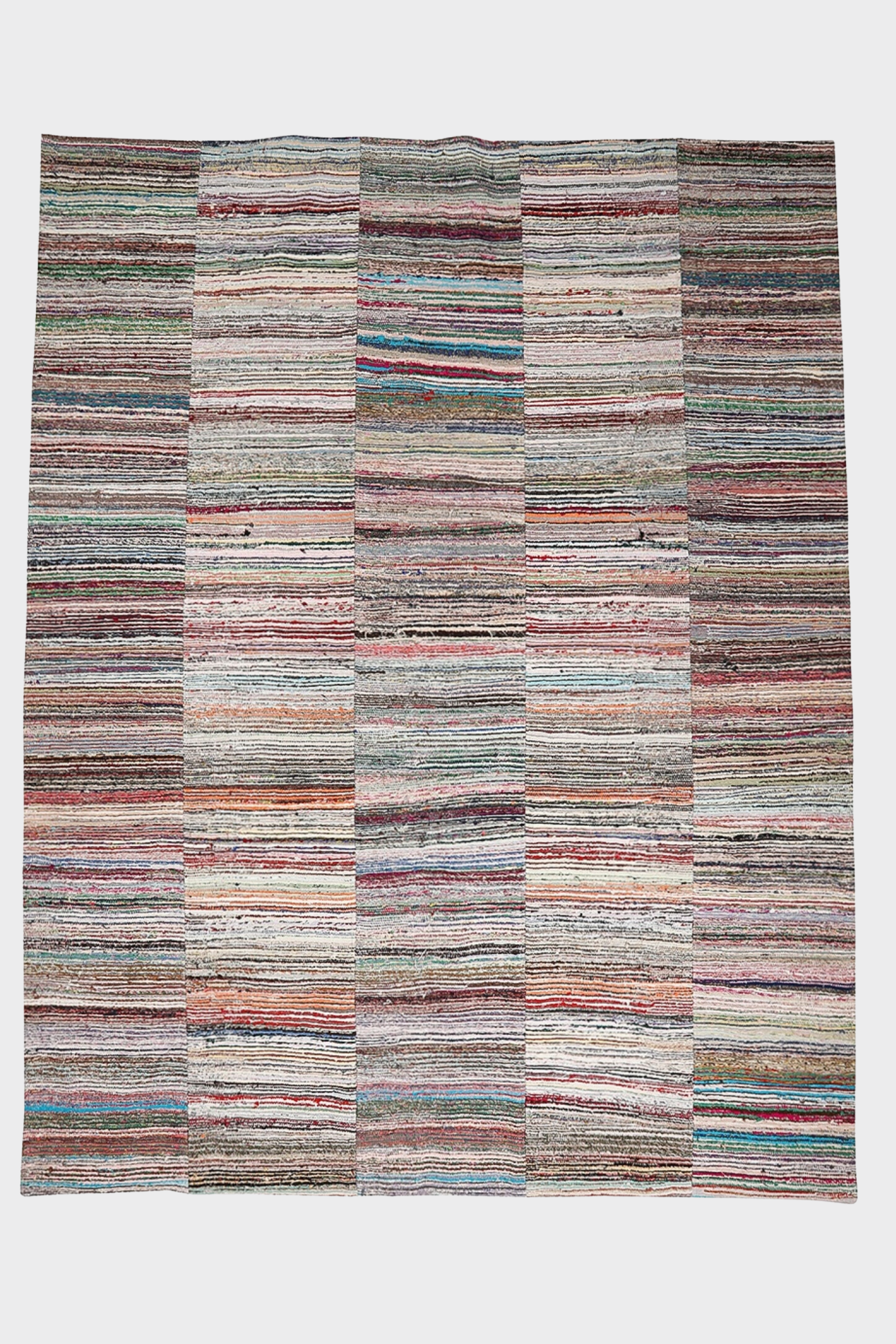 District Loom x Urban Outfitters Large Turkish Kilim Patchwork Area Rug No. 038 | 9