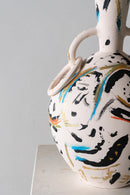 'Moroccan Hearings' hand painted Clay Pot by Kader Boly at District Loom