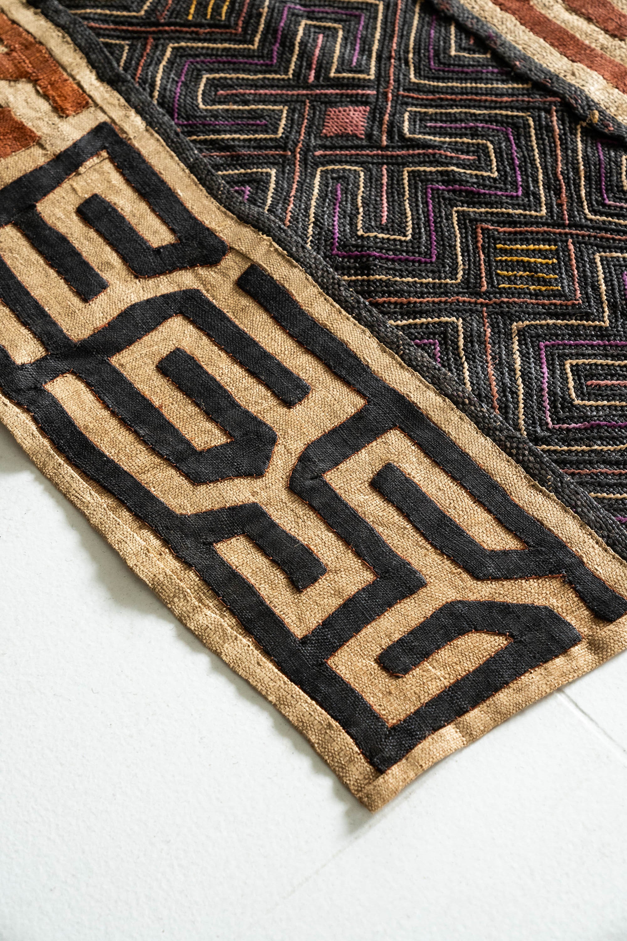 District Loom Vintage African mud cloth textile