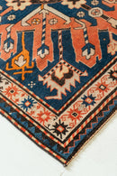 District Loom Antique Caucasian Wide Runner Rug Lowell