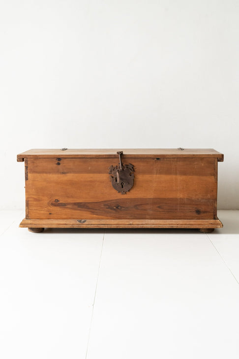 District Loom Furniture Antique Mexican trunk