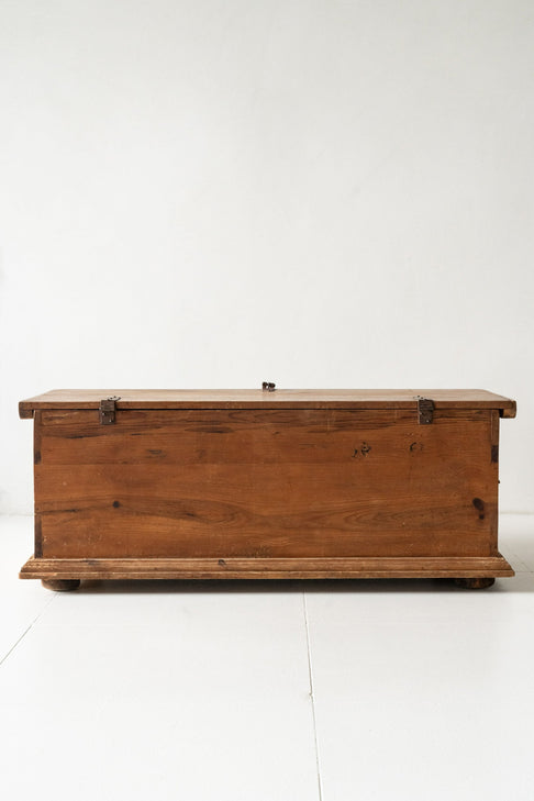 District Loom Furniture Antique Mexican trunk