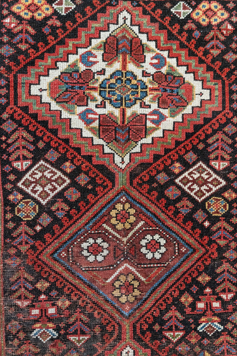 District Loom Antique Caucasian wide runner rug Morris