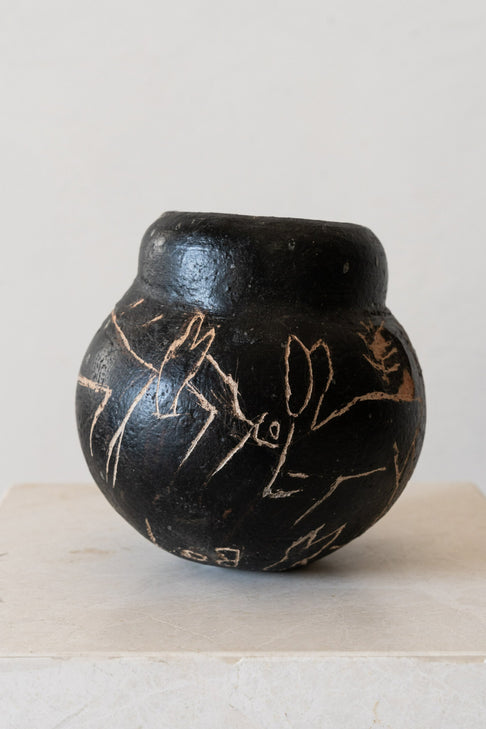 Kader Boly original work 'One Step at a TIme' Clay Pot at District Loom