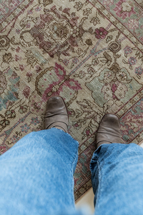 District Loom Antique Tabriz Runner Rug Priscilla