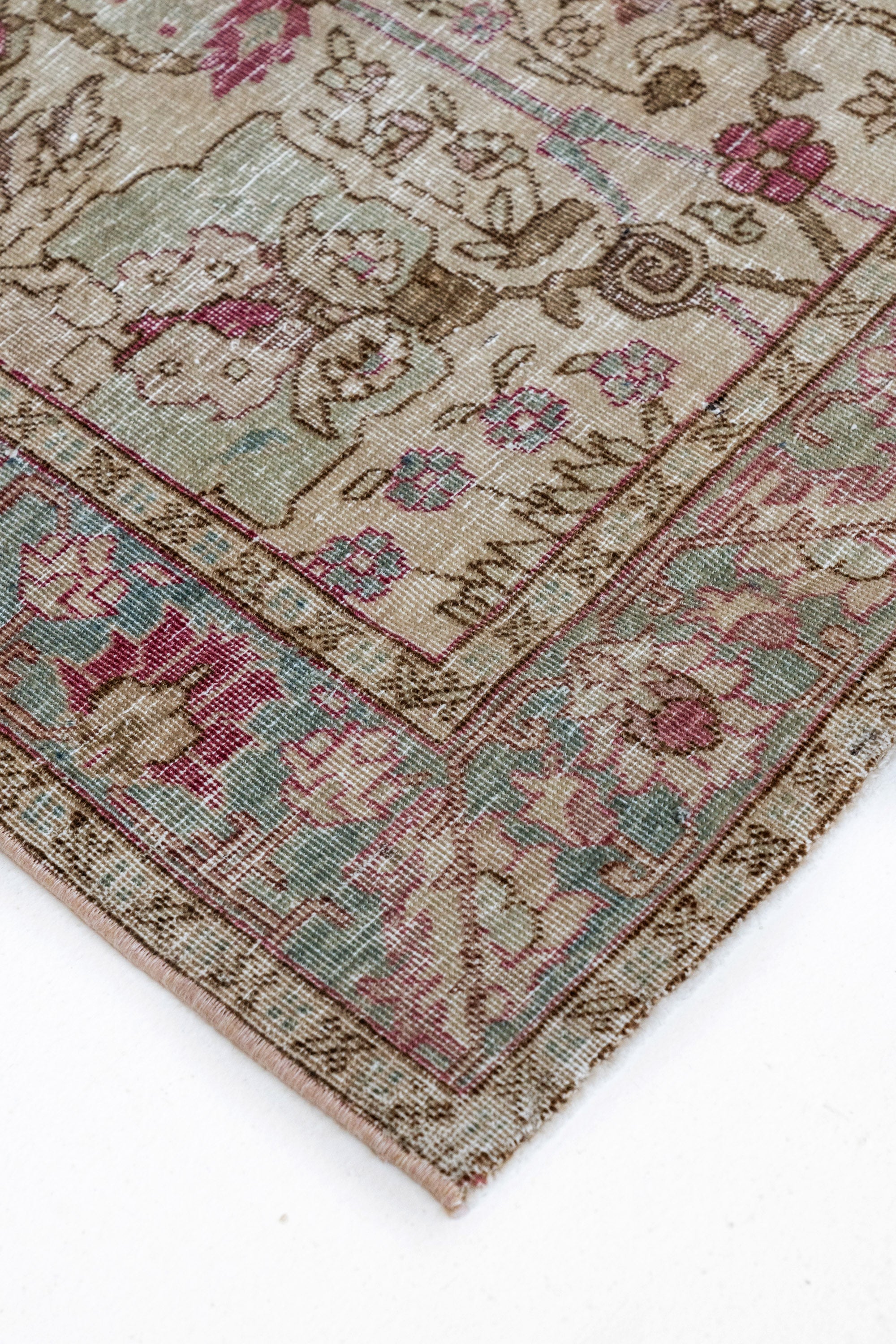 District Loom Antique Tabriz Runner Rug Priscilla