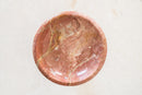 Vintage Burnt Red Marble Pedestal Bowl