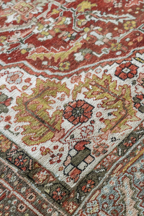 District Loom Antique Heriz Area Rug Rialto