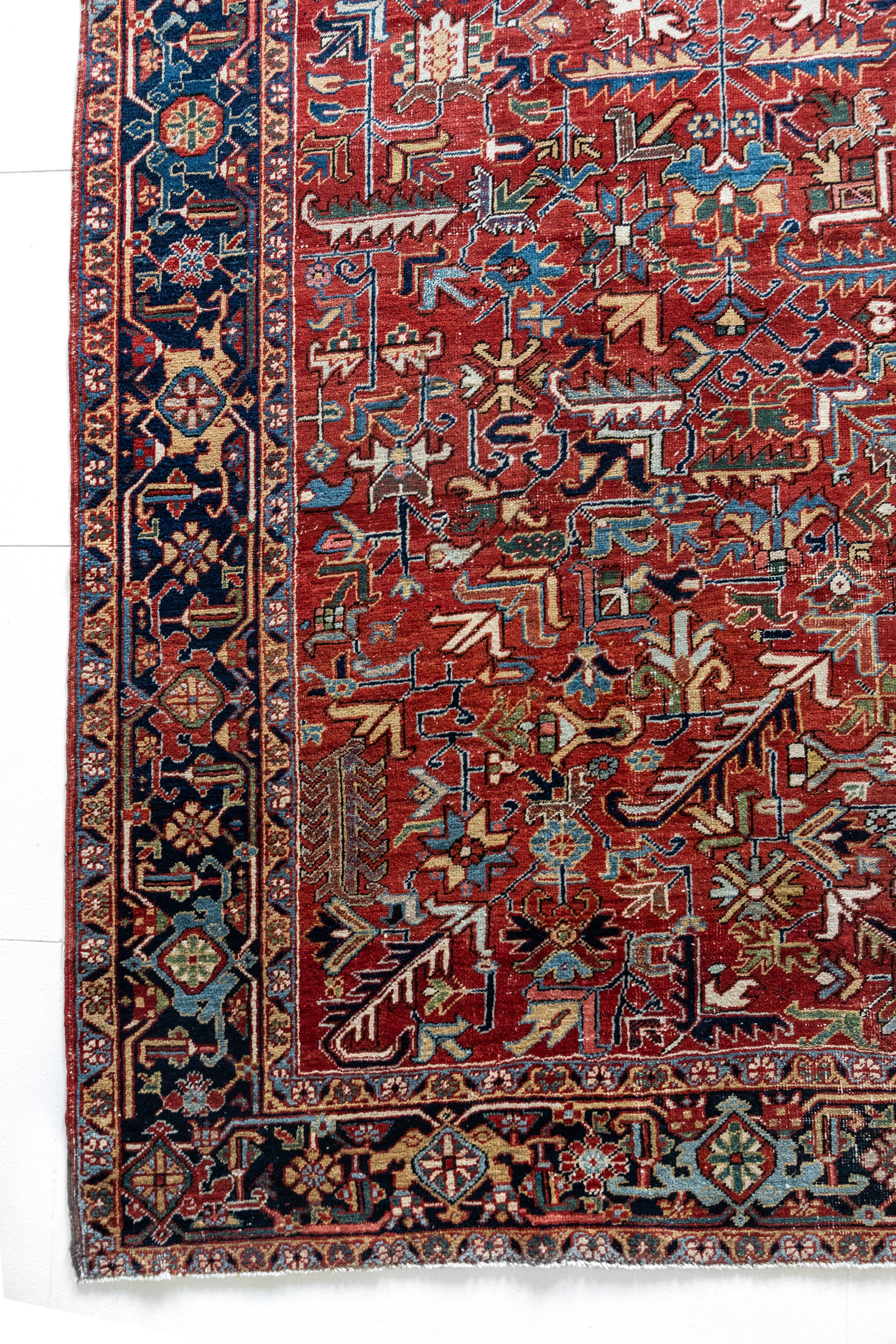 District Loom Vintage Heriz Area Rug Sanders