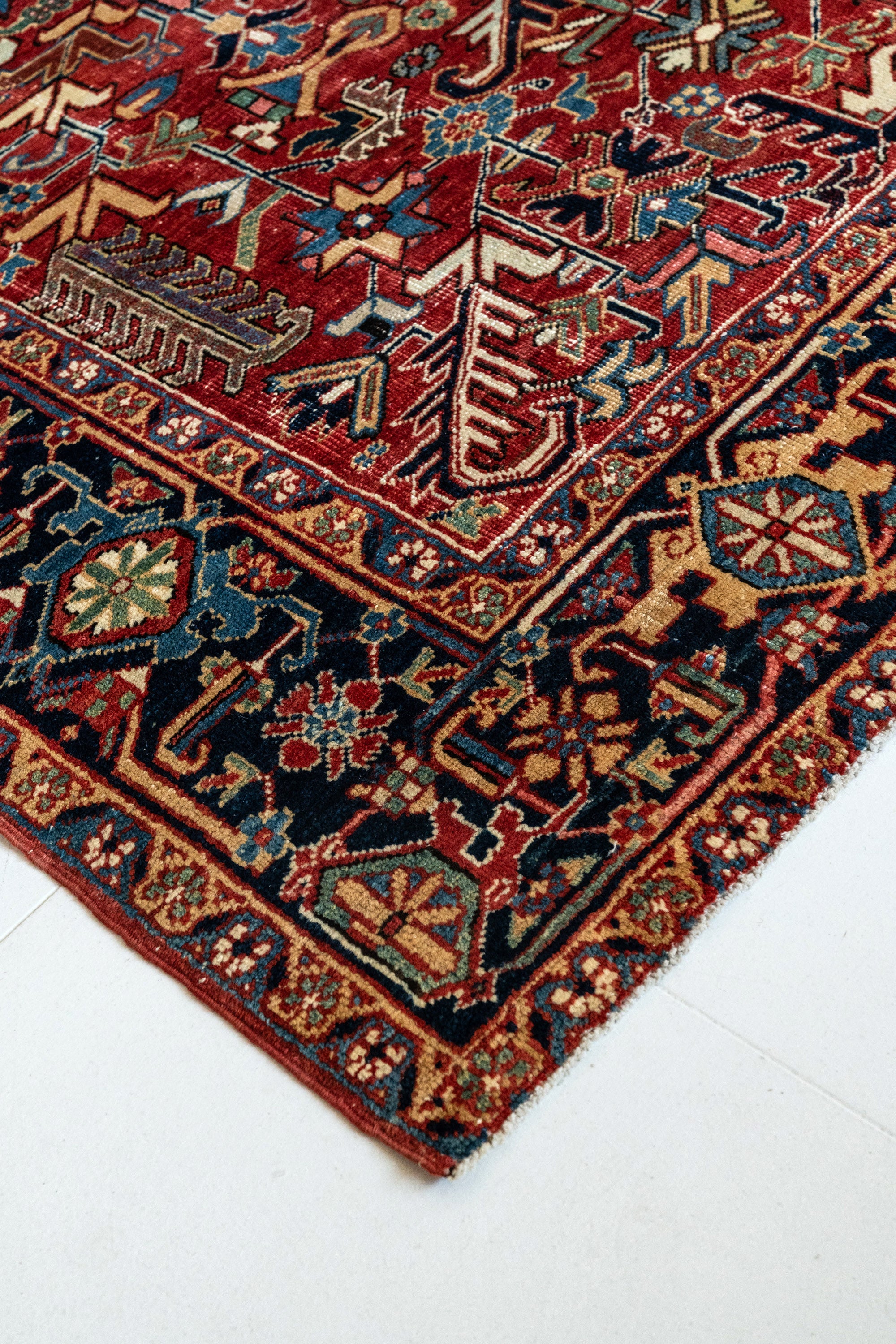 District Loom Vintage Heriz Area Rug Sanders