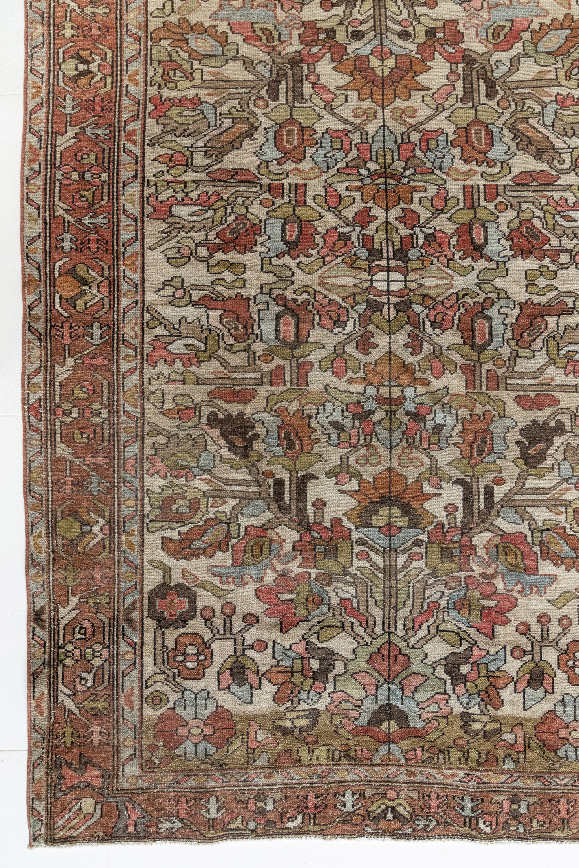 District Loom Antique Bahktiari Scatter Rug Shia