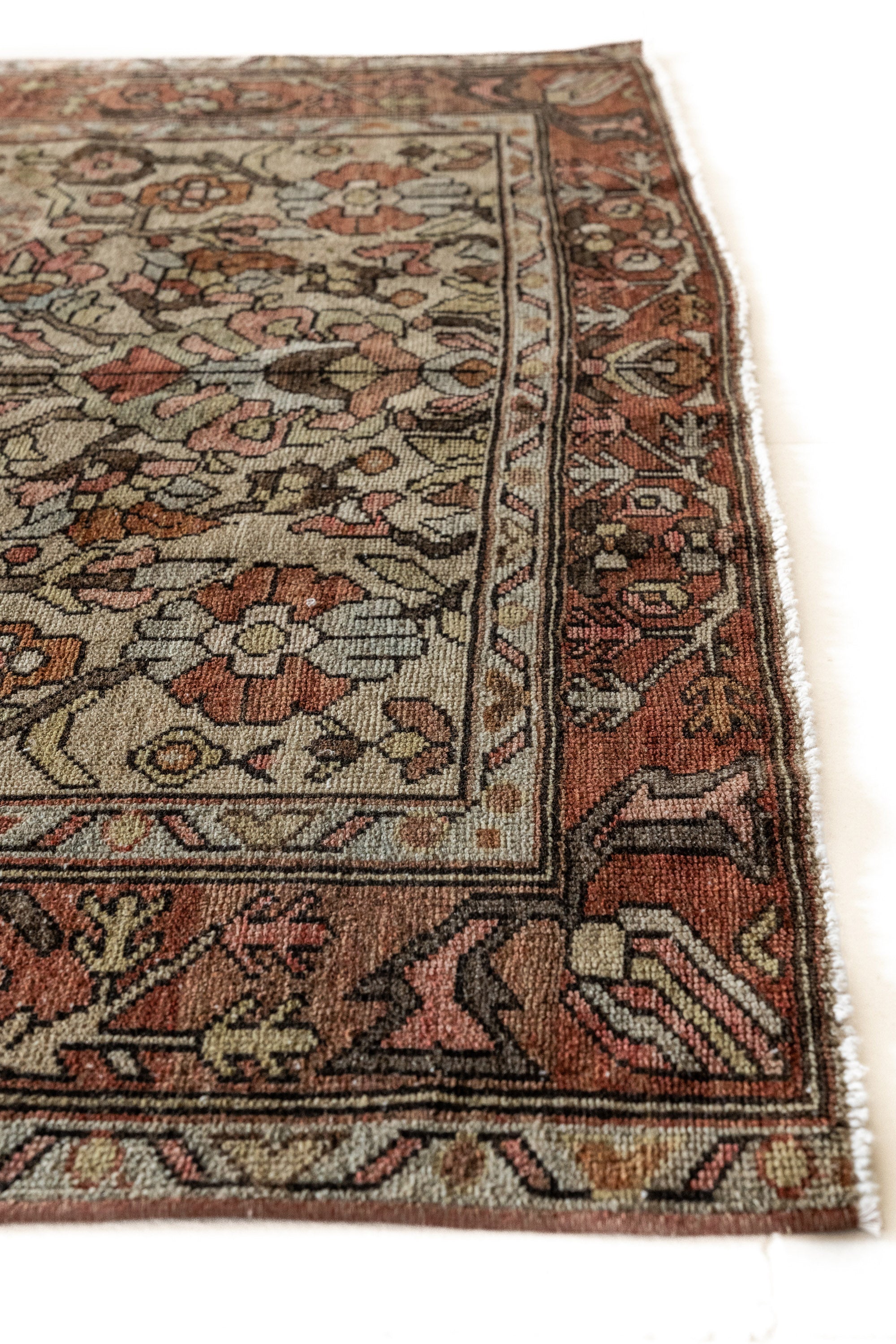 District Loom Antique Bahktiari Scatter Rug Shia