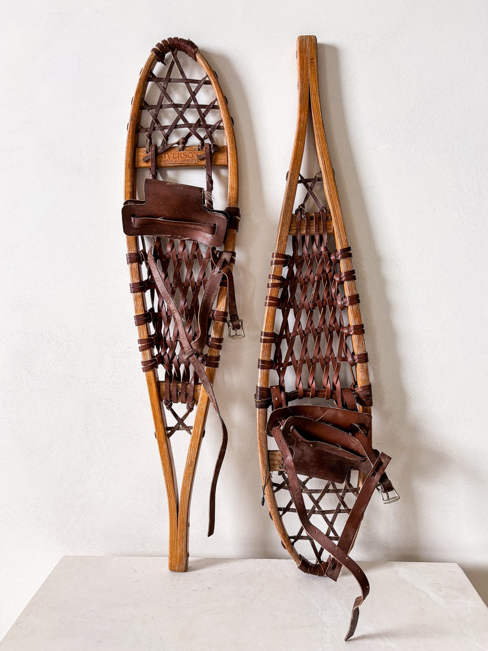 District Loom Vintage snowshoes