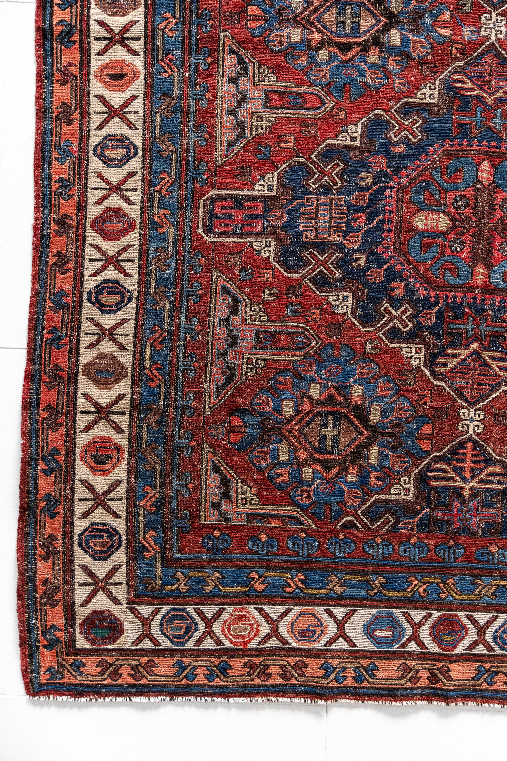 District Loom Vintage Soumak scatter rug Teton