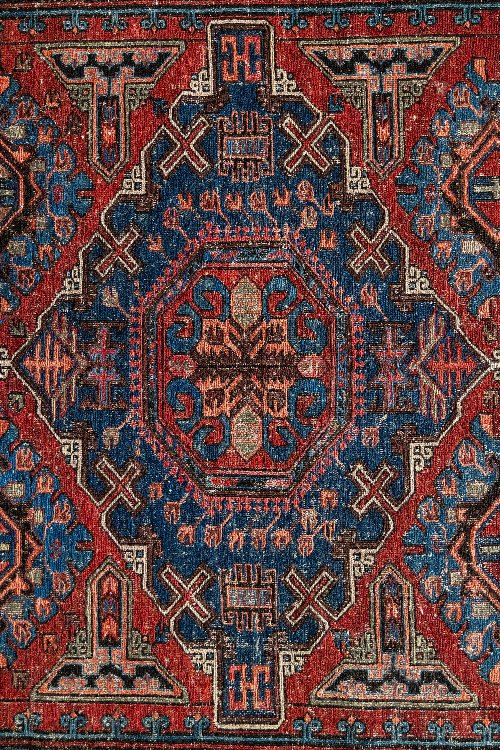 District Loom Vintage Soumak scatter rug Teton