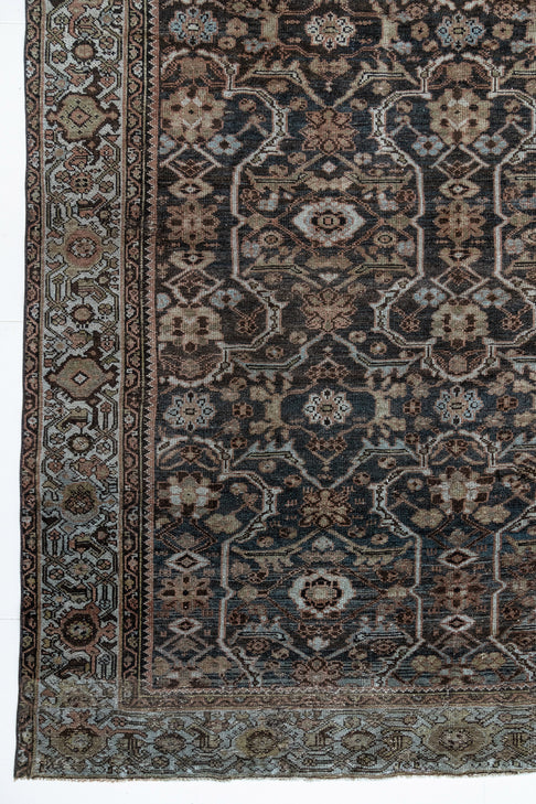 District Loom Antique Malayer Wide Runner Rug Timber