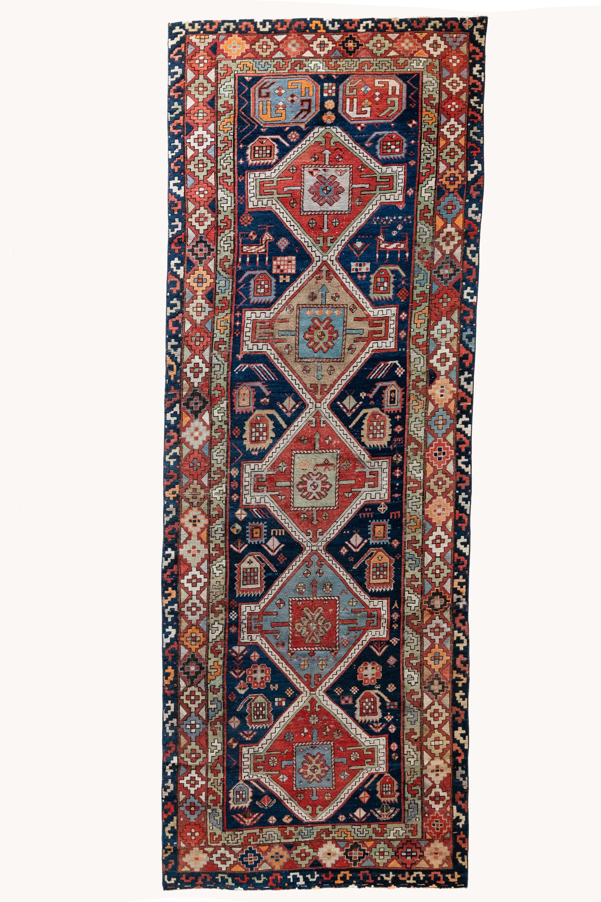 District Loom Vintage Mahal Runner Rug Torry