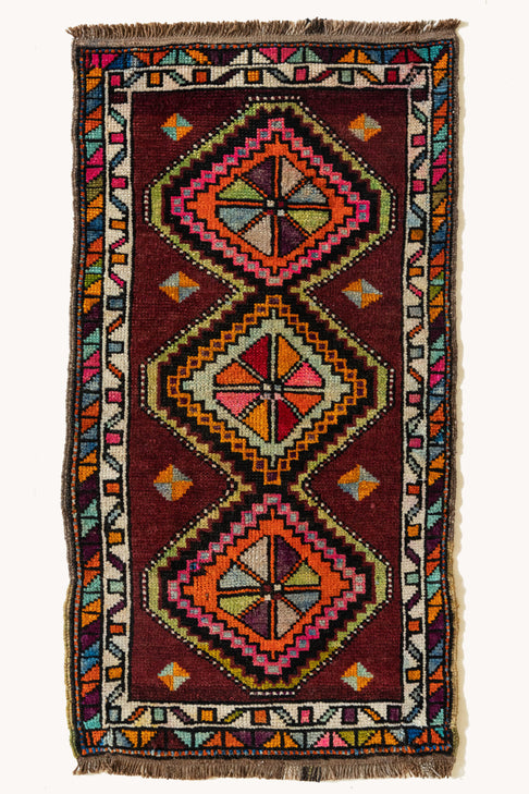 District Loom Vintage Turkish Mini Rug No. 607 for Anthropologie