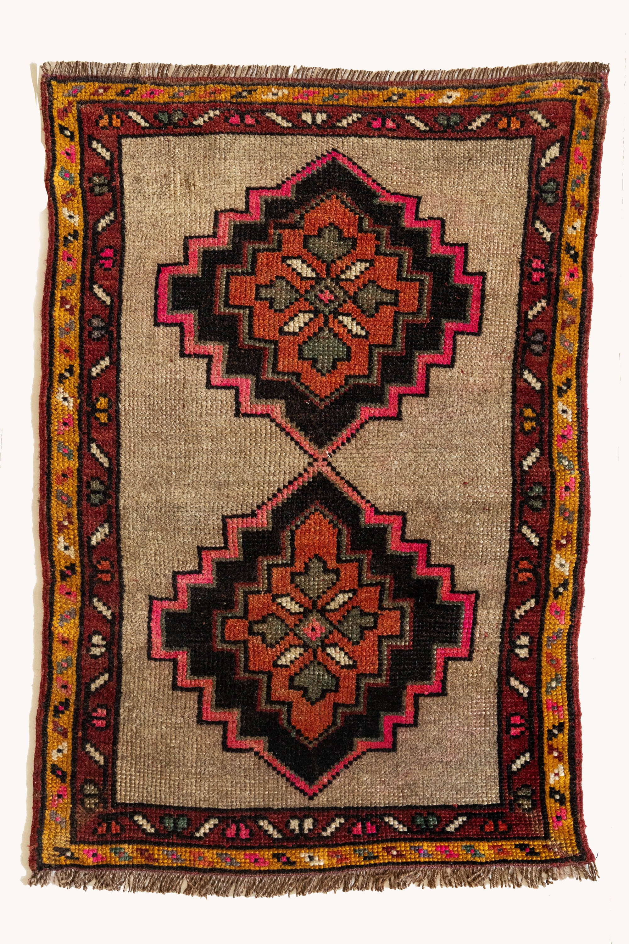 District Loom Vintage Turkish Mini Rug No. 625 for Anthropologie