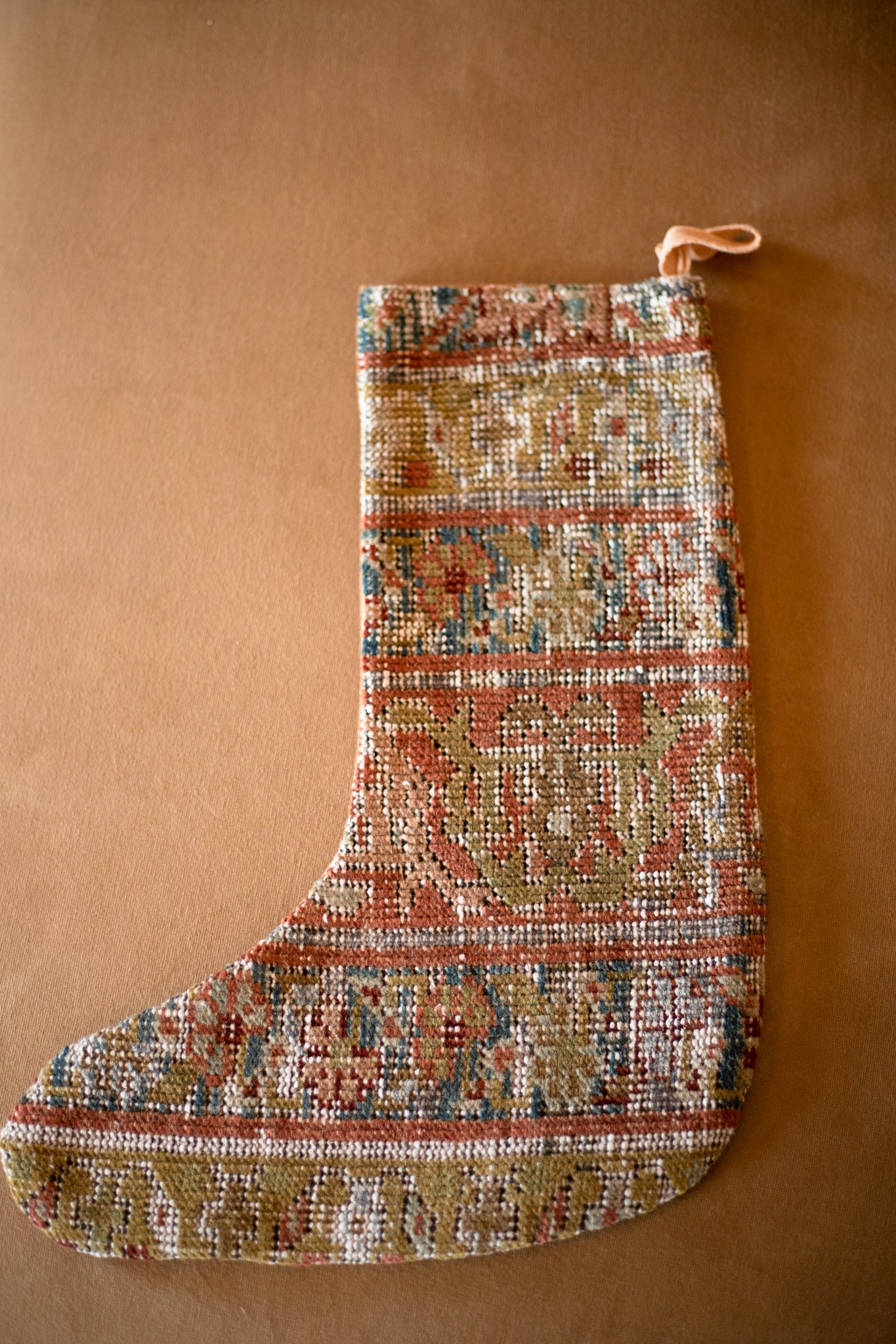 Vintage Persian carpet handmade Christmas stocking 12