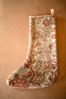 Vintage Persian carpet handmade Christmas stocking 41